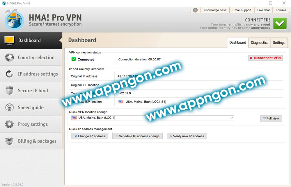 HMA Pro VPN 2.8