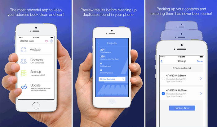 Cleanup Duplicate Contacts