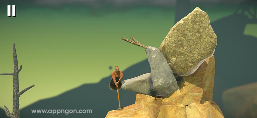 Getting Over It cho iOS game siêu lầy lội