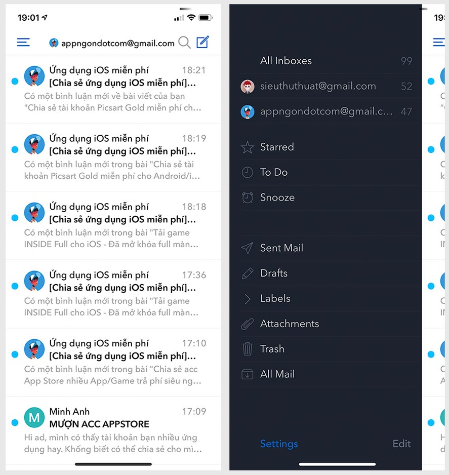 Tải Airmail cho iOS miễn phí