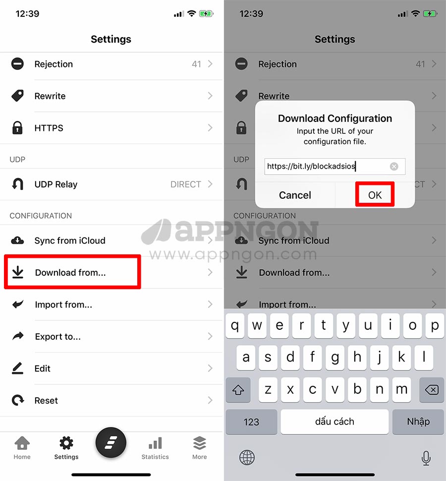 Chặn quảng cáo bằng Quantumult