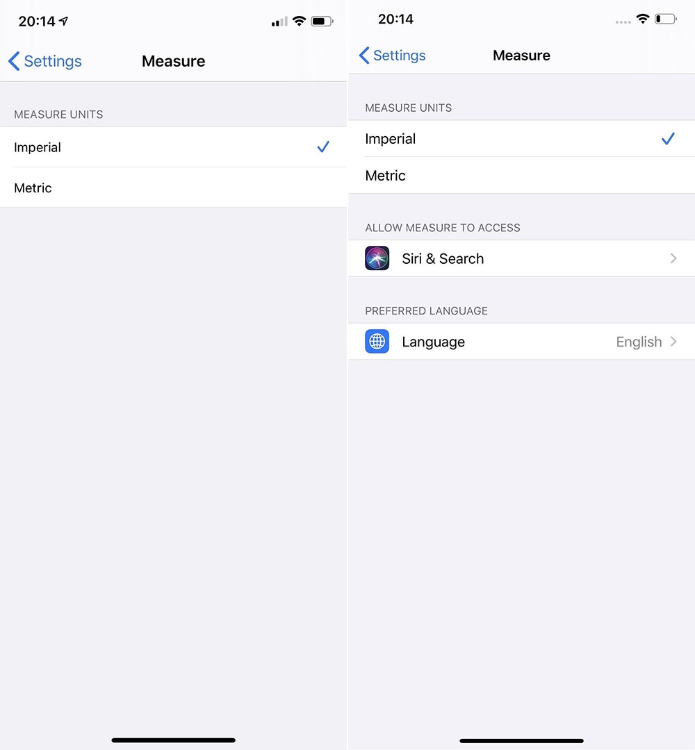 Cài đặt ứng thước Đo mới