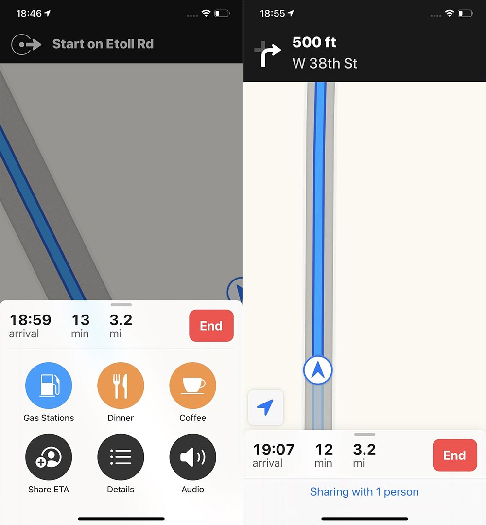Chia sẻ ETA của bạn với bạn bè