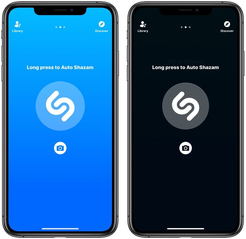 Shazam cập nhật chế độ tối trên iOS 13