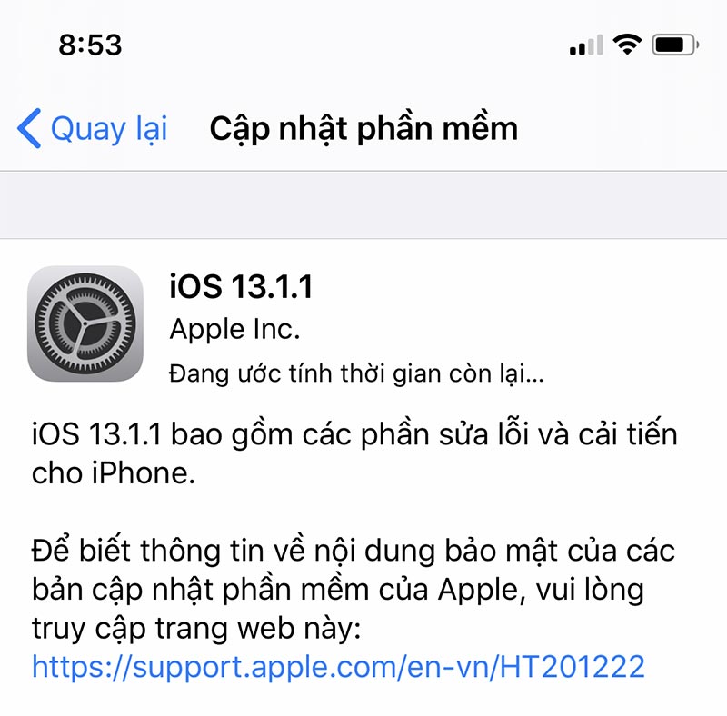 Apple phát hành iOS 13.1.1
