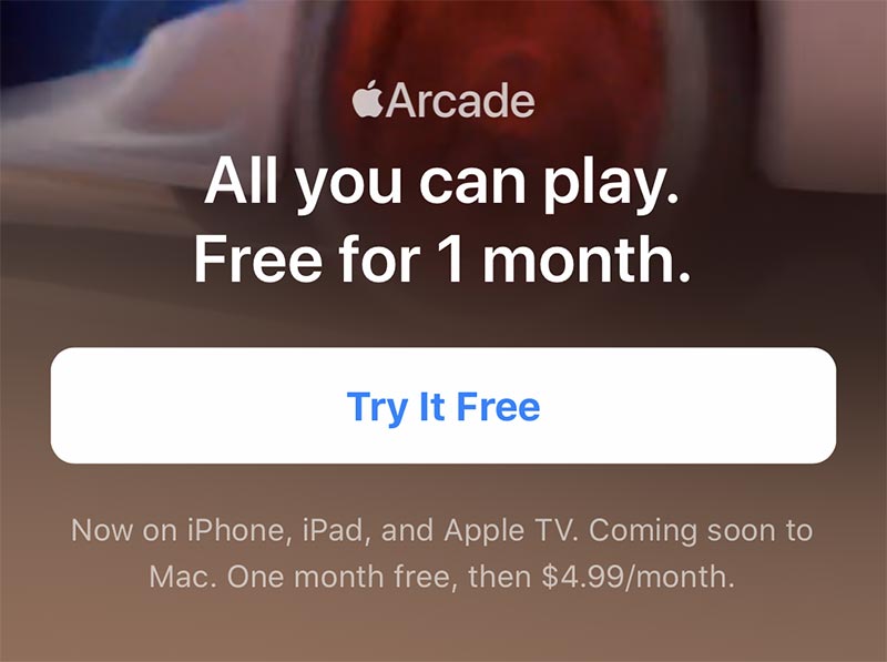Giá Apple Arcade và Google Play Pass