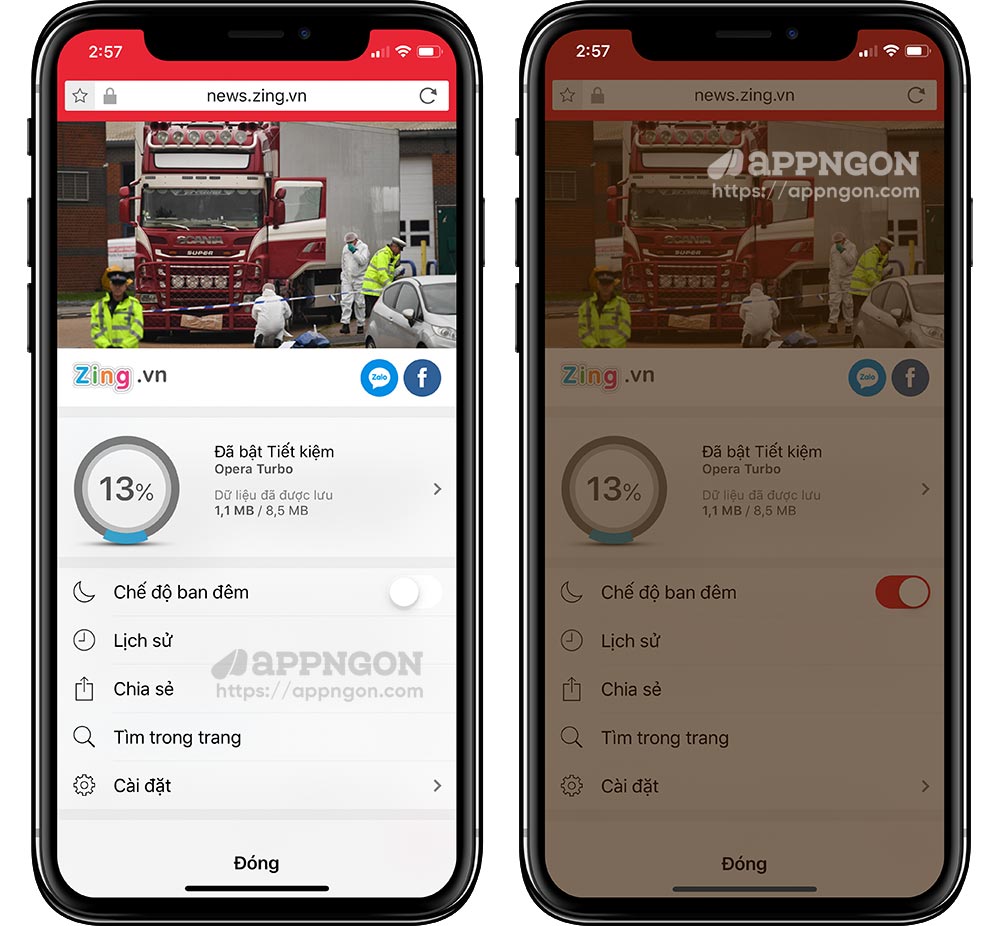 Opera Mini cho iOS trình duyệt web tuyệt vời