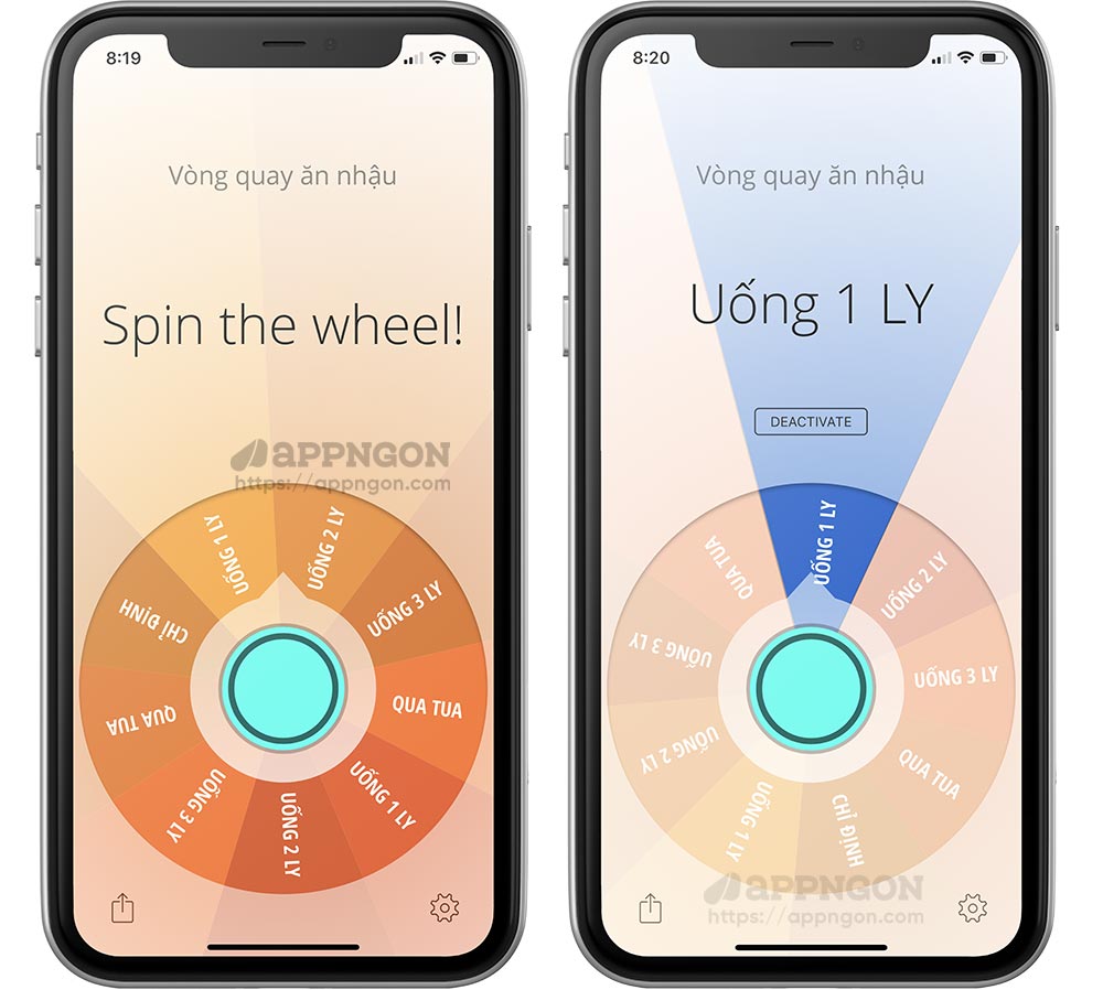Decide Now cho iOS - Vòng quay may mắn