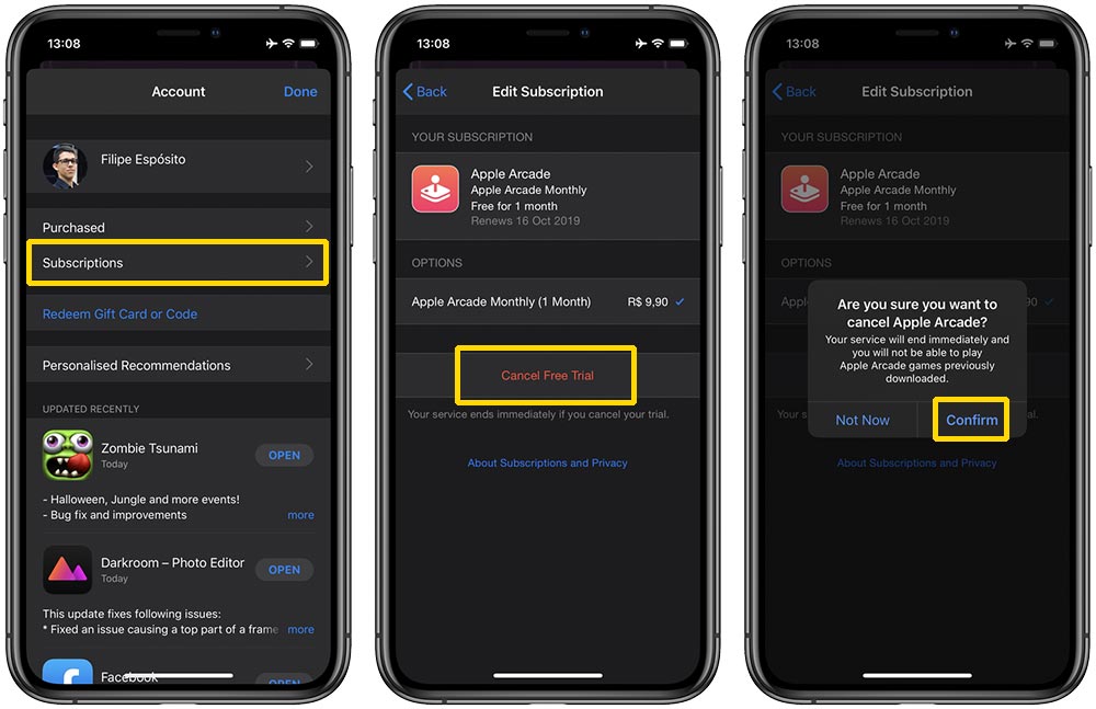 Cách hủy Apple Arcade trên iPhone, iPad