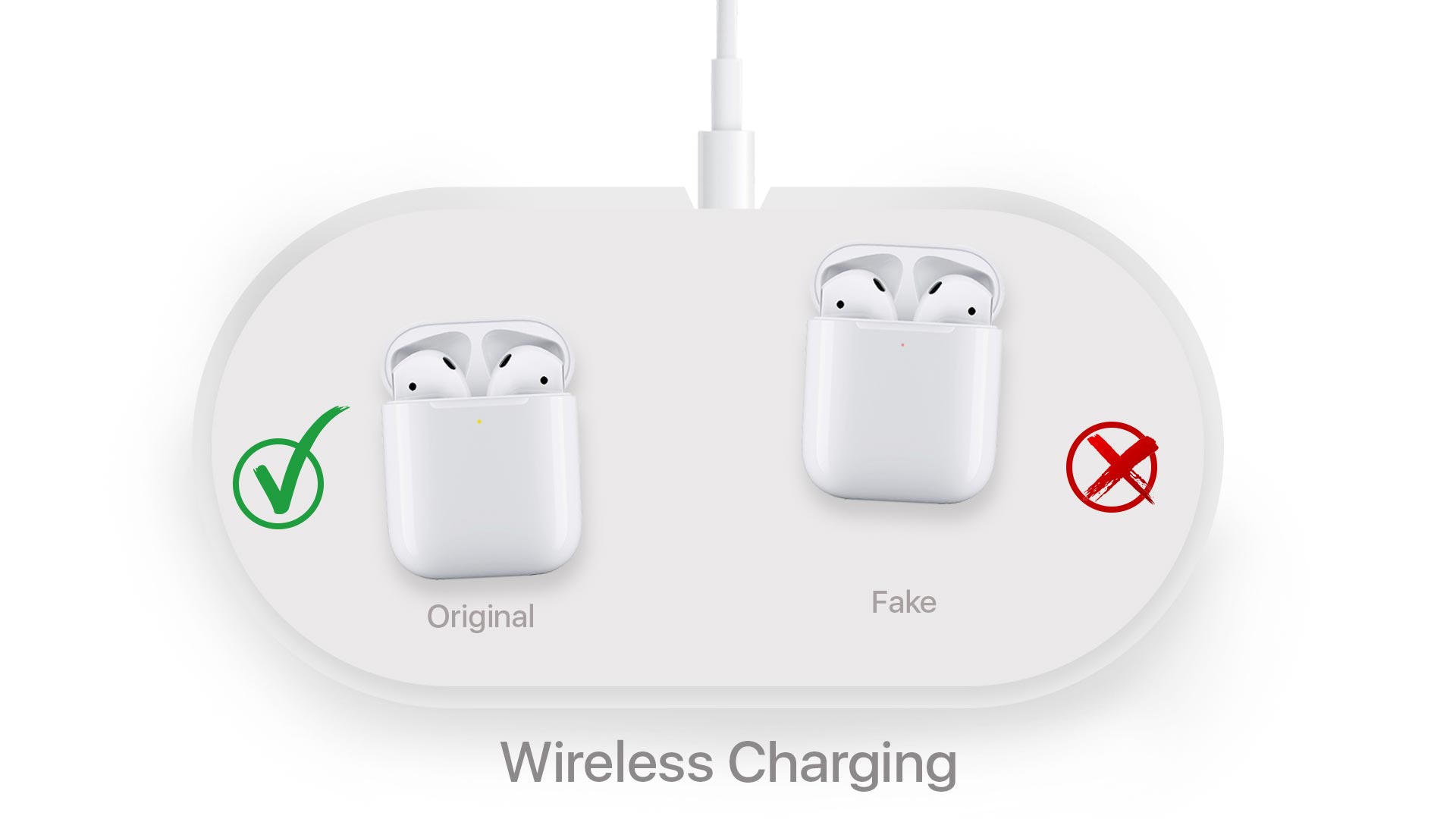 AirPods không nhận sạc không dây