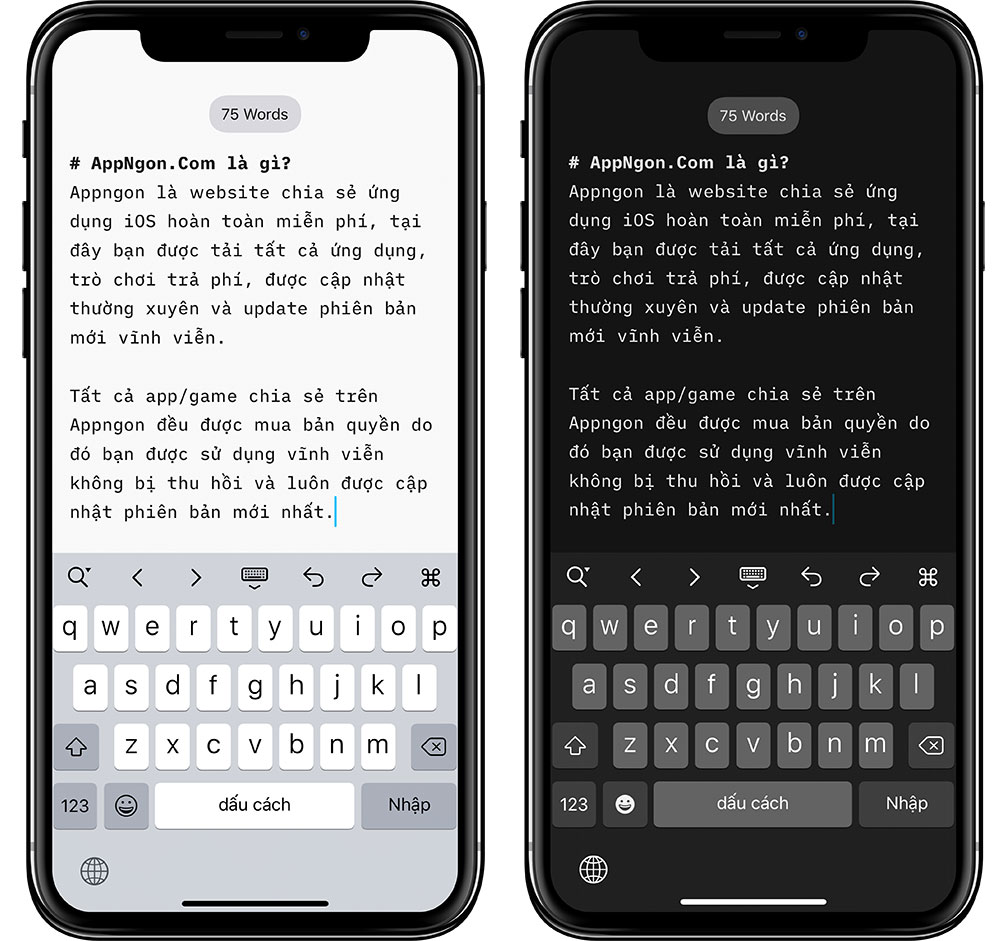 iA Writer cho iOS