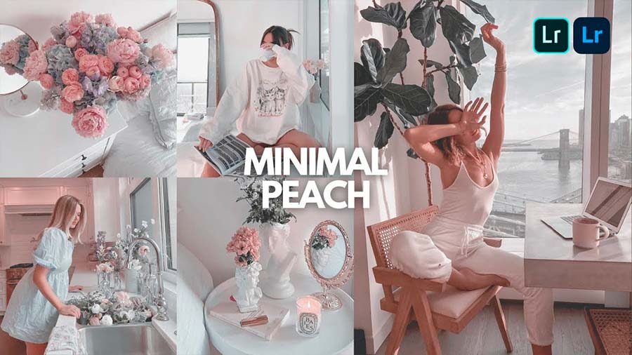 Minimal White & Peach Preset
