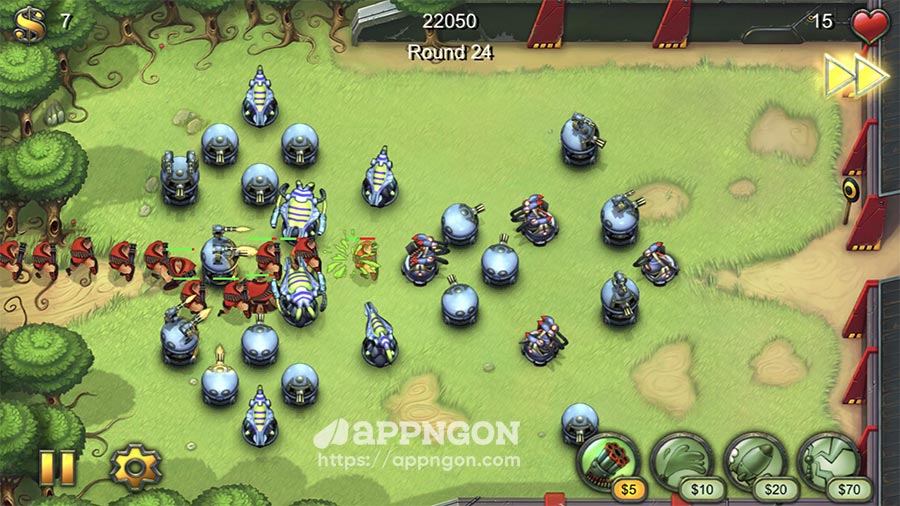 Game Fieldrunners cho iOS