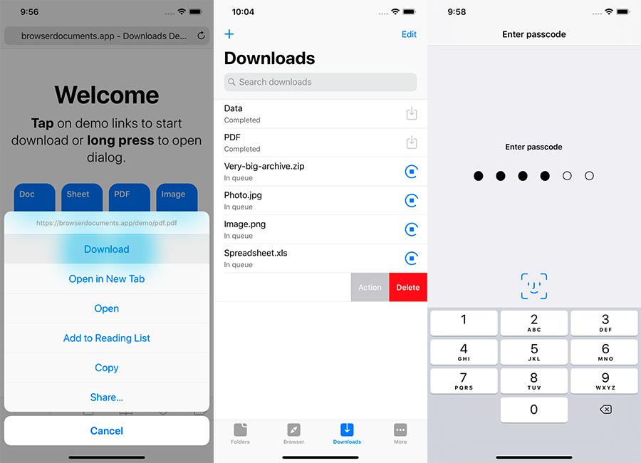 Browser and Documents Plus cho iOS