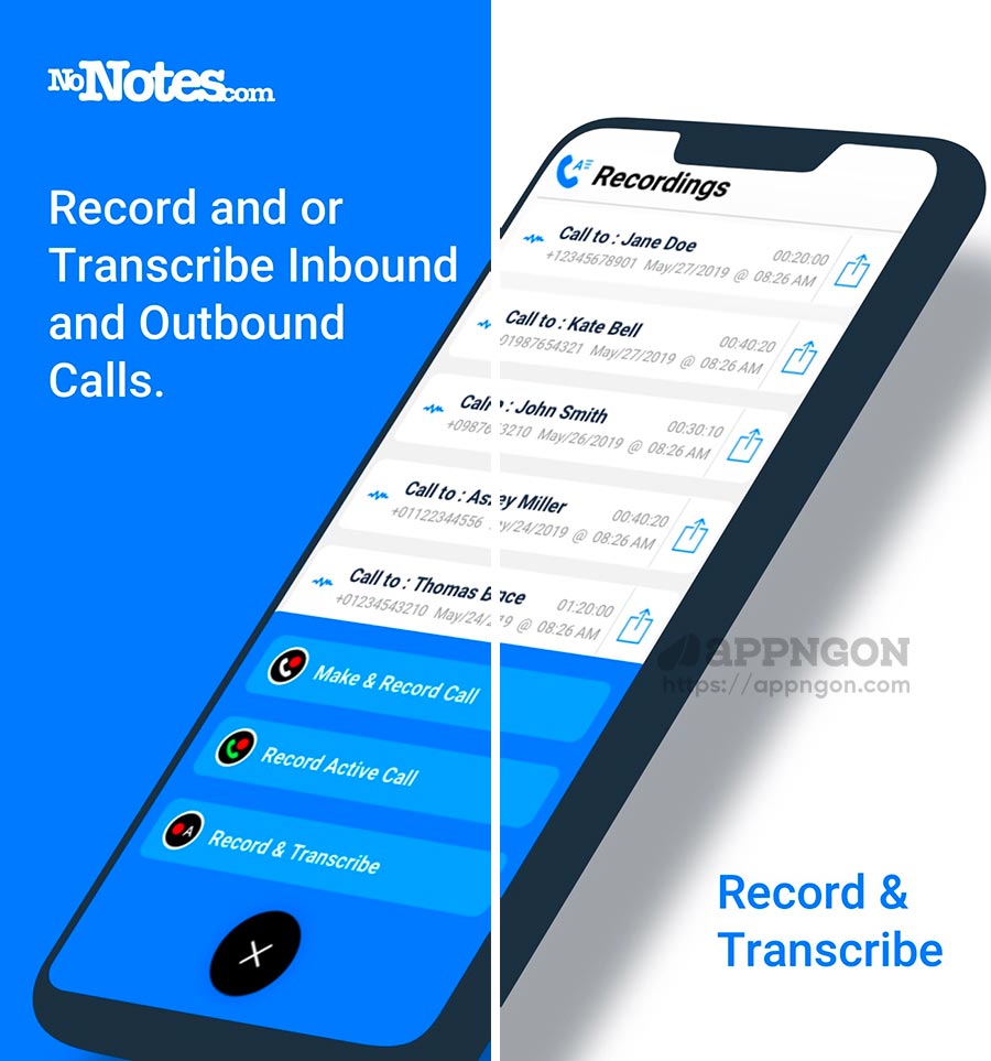 Call Recording by NoNotes