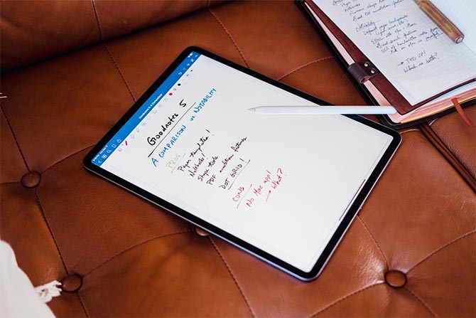 GoodNotes 5 cho Apple Pencil