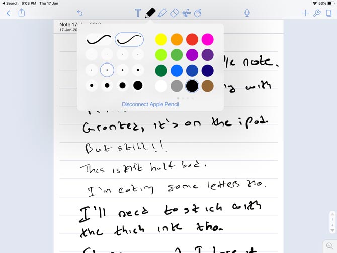 Notability cho Apple Pencil