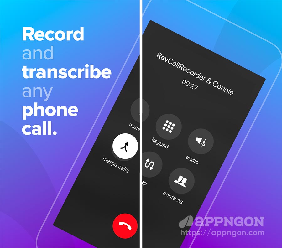 Ghi âm cuộc gọi - Rev Call Recorder