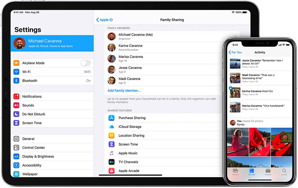 Thiết lập chia sẻ trong gia đình trên iPhone, iPad