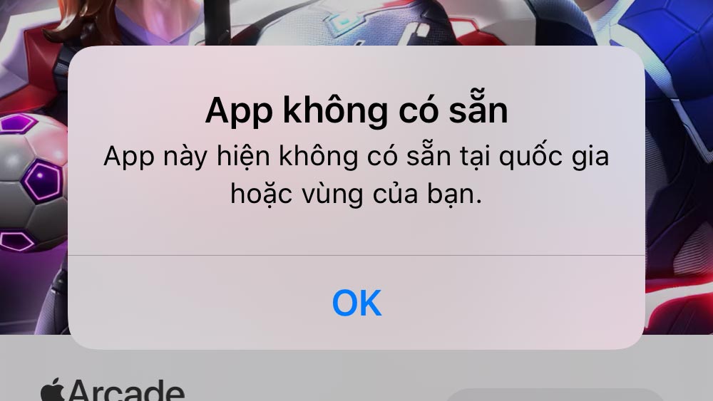 App không có sẵn tại quốc gia của bạn