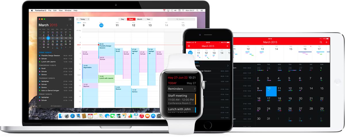 Fantastical 2 cho iPhone, iPad