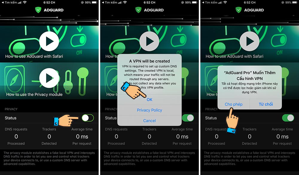 Sử dụng ‎AdGuard Pro để chặn cập nhật iOS