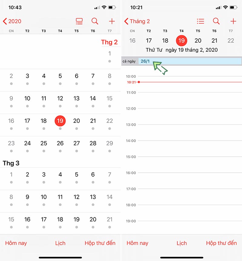 Hiển thị Lịch Âm trên iPhone, iPad