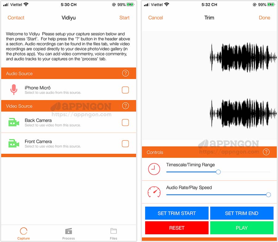 Ứng dụng Vidiyu cho iOS