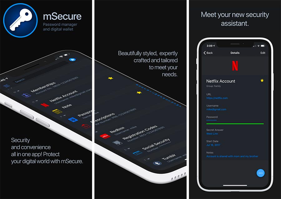 Password Manager - mSecure