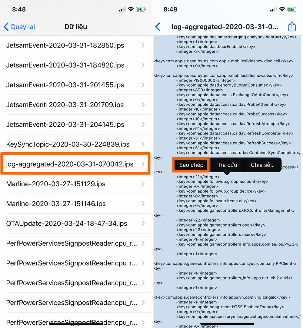 Cách kiểm tra số lần sạc pin trên iPhone