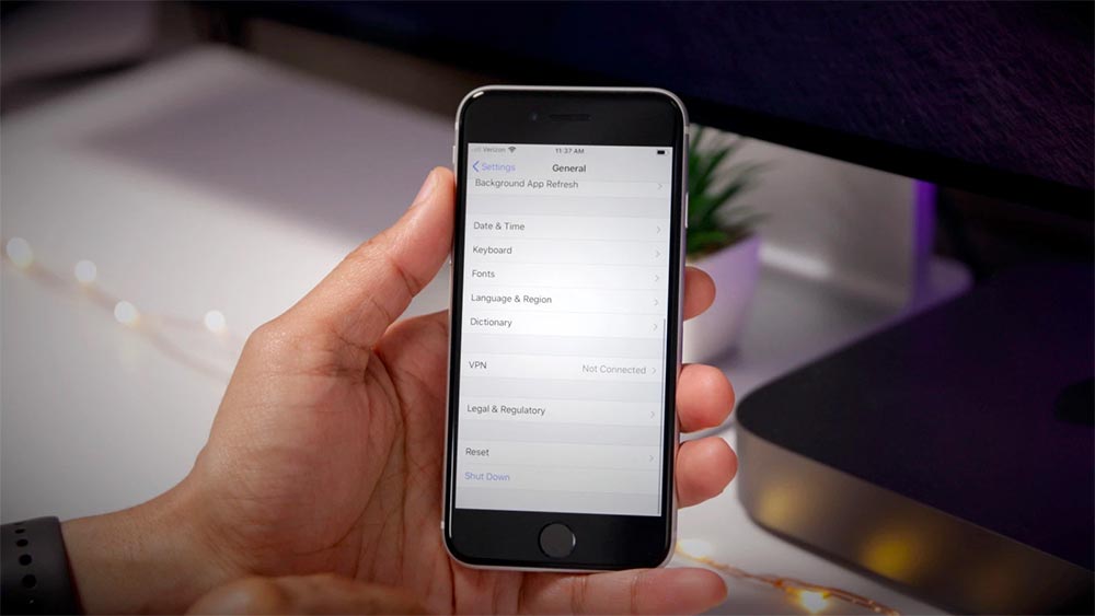 Cách tắt nguồn iPhone SE trong cài đặt