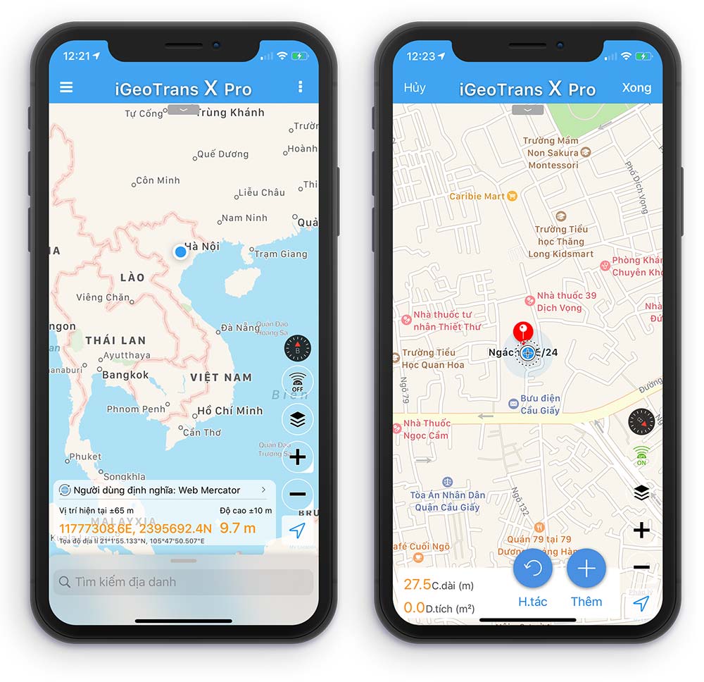 iGeoTrans X cho iOS miễn phí