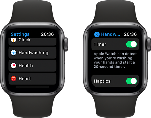 Bật tính năng phát hiện rửa tay trên watchOS 7