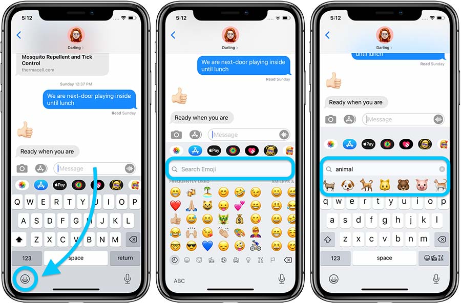 Cách tìm kiếm emoji trong iOS 14