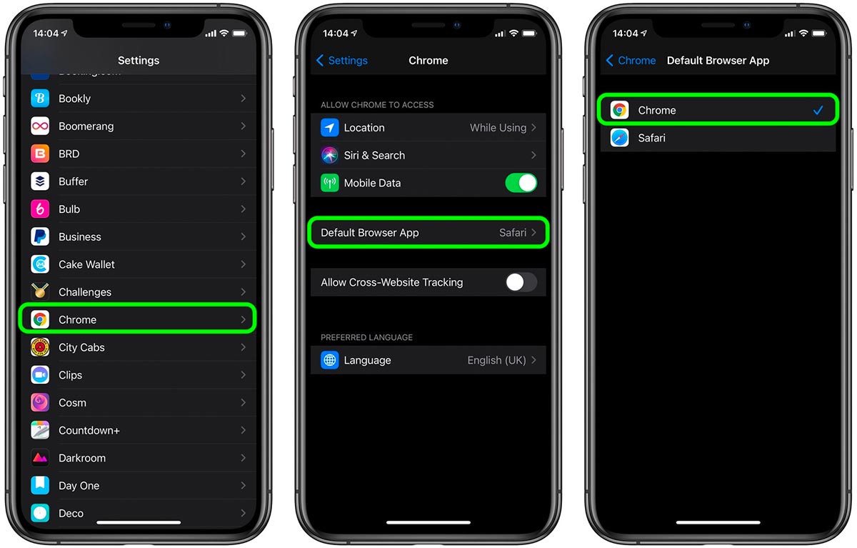 Cài đặt Google Chrome làm trình duyệt mặc định trên iPhone, iPad