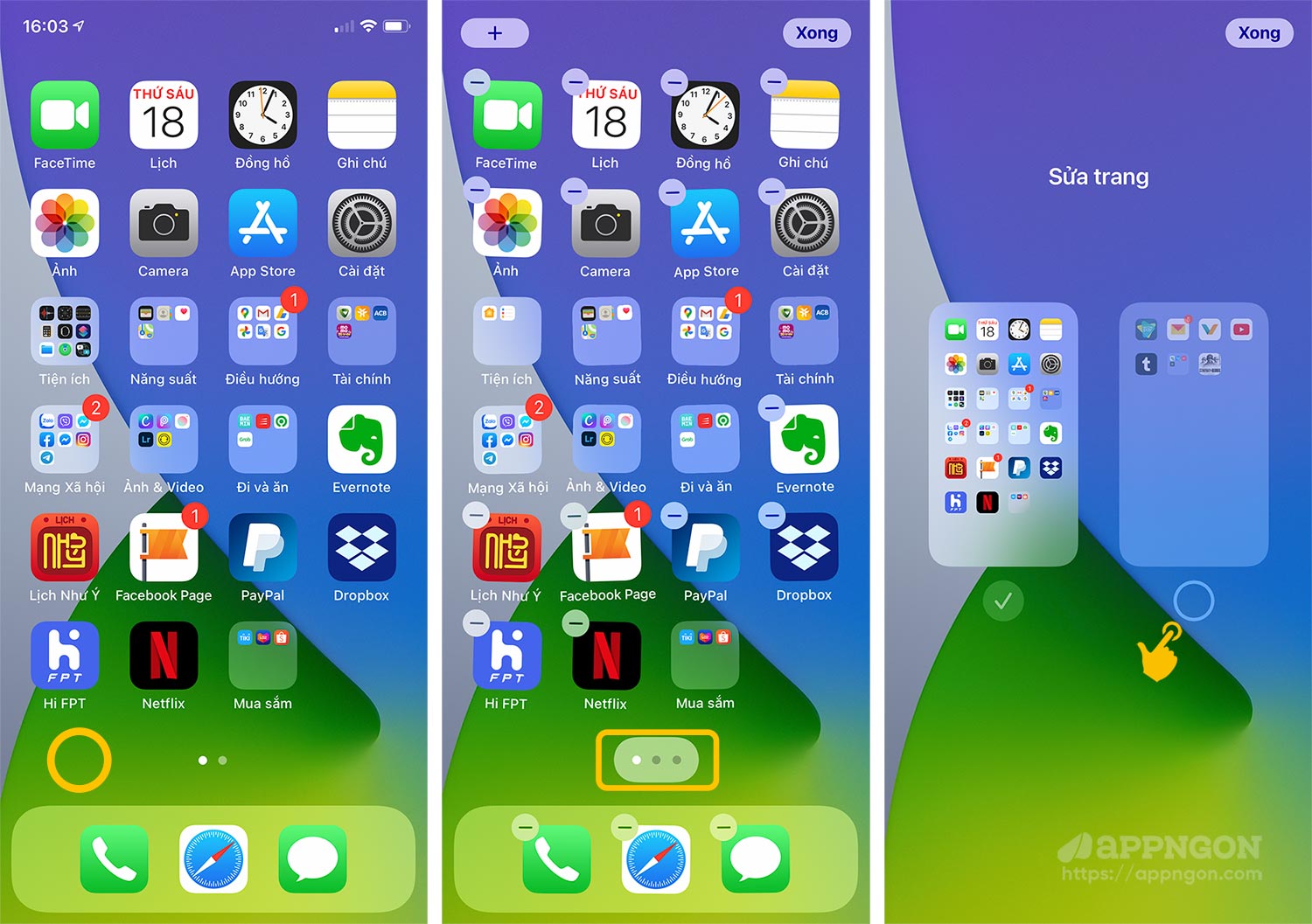 iOS 14: Cách ẩn bớt trang màn hình chính