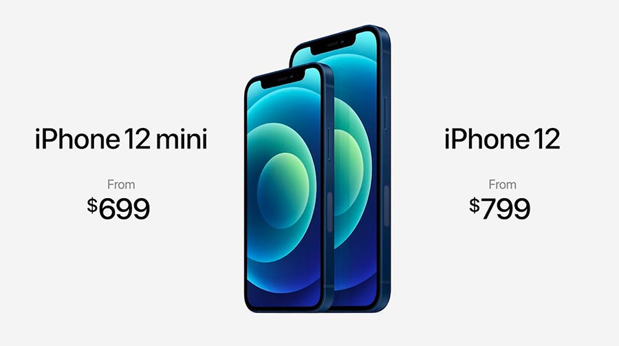 Giá bán iPhone 12 và iPhone 12 Mini