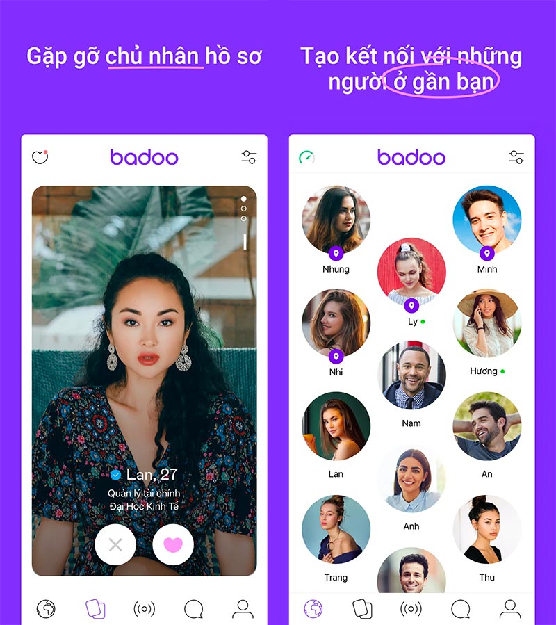 Badoo - Ứng dụng hẹn hò trực tuyến