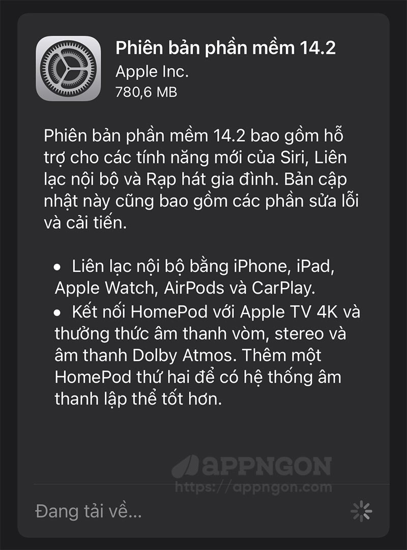 Apple phát hành phần mềm HomePod 14.2