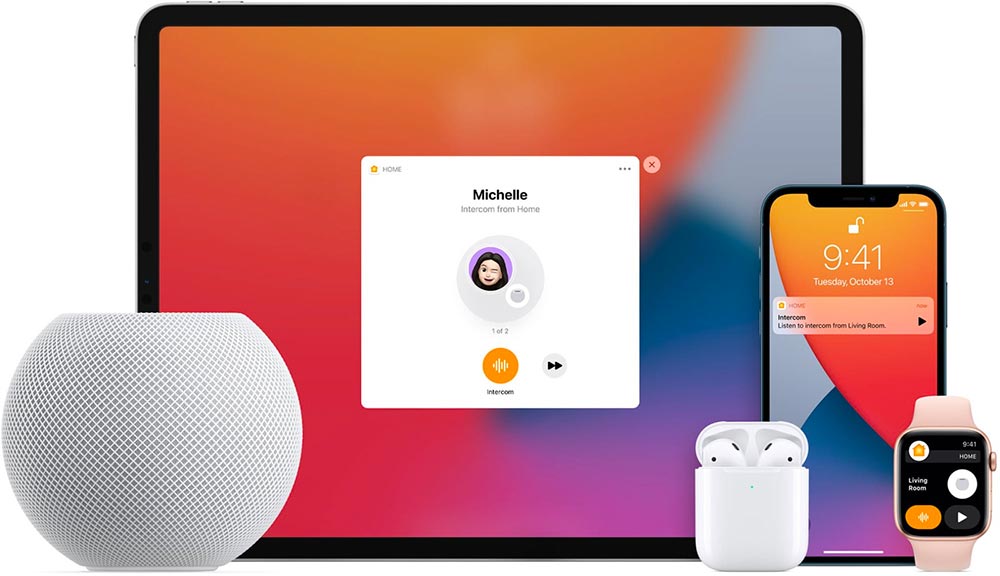 iOS 14.2 - hỗ trợ intercom với HomePod và HomePod mini