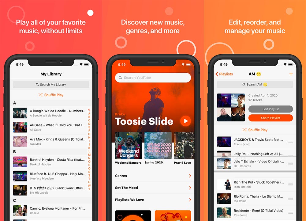 Musi - Nghe Youtube tắt màn hình và không quảng cáo