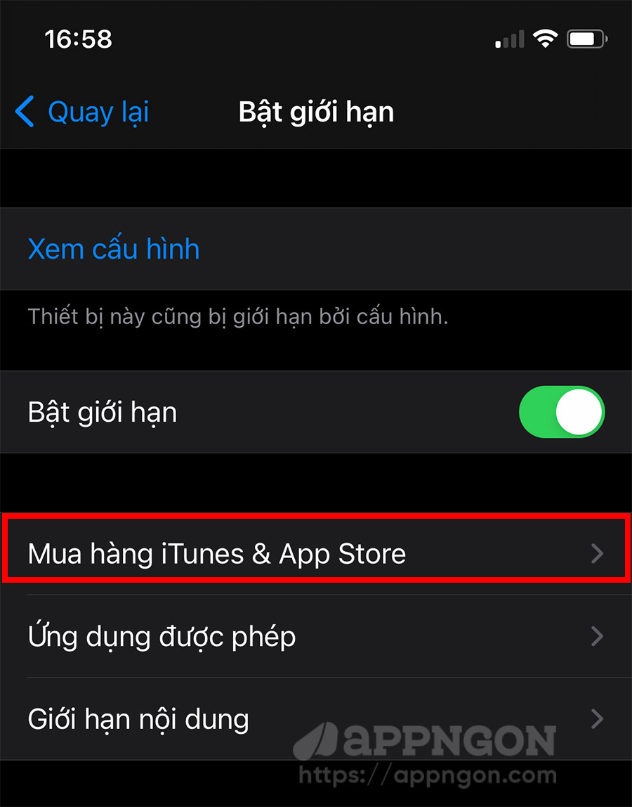 Mua hàng iTunes & App Store