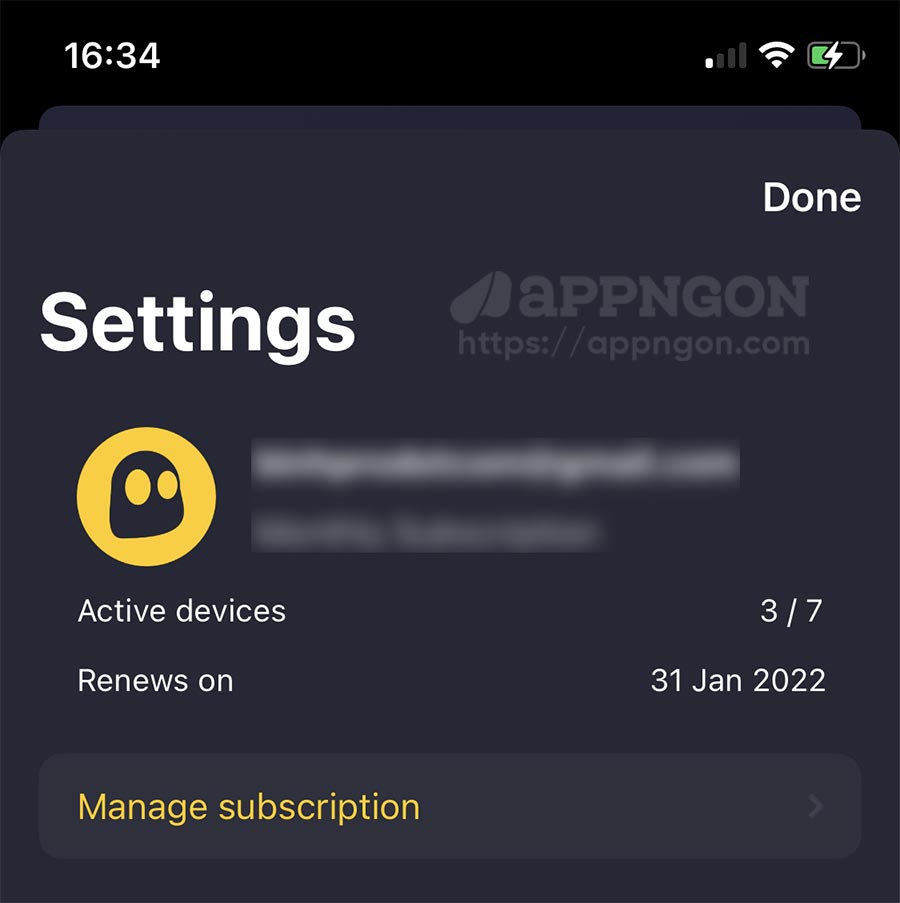 CyberGhost VPN gia hạn tự động