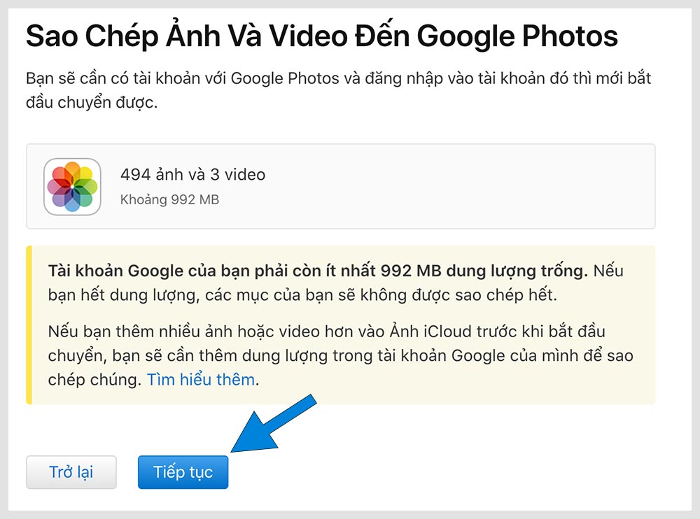 Tiếp tục