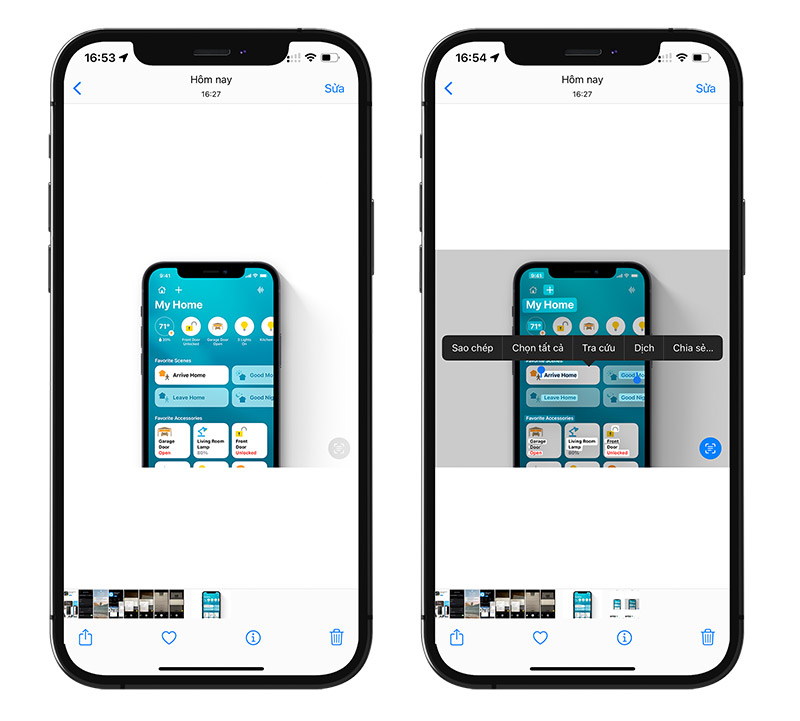 Cách sử dụng Live Text trong ứng dụng Photos