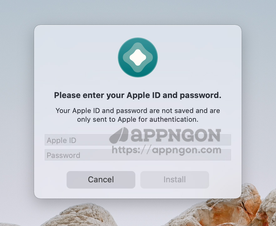 Nhập ID Apple của bạn