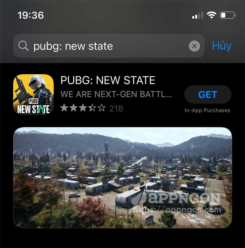 Tìm game PUBG New State