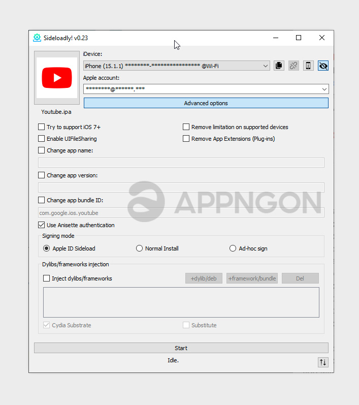 Cách cài file IPA bằng Sideloadly